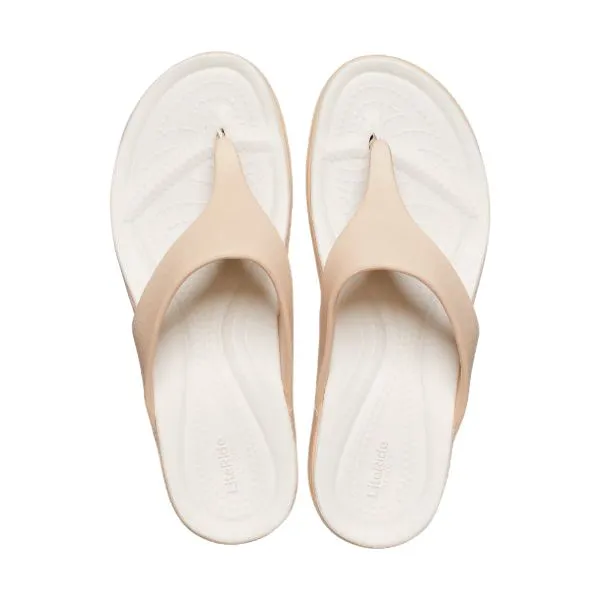 כפכפי קרוקס אצבע לנשים  Crocs boca Wedgte flip 207417-212