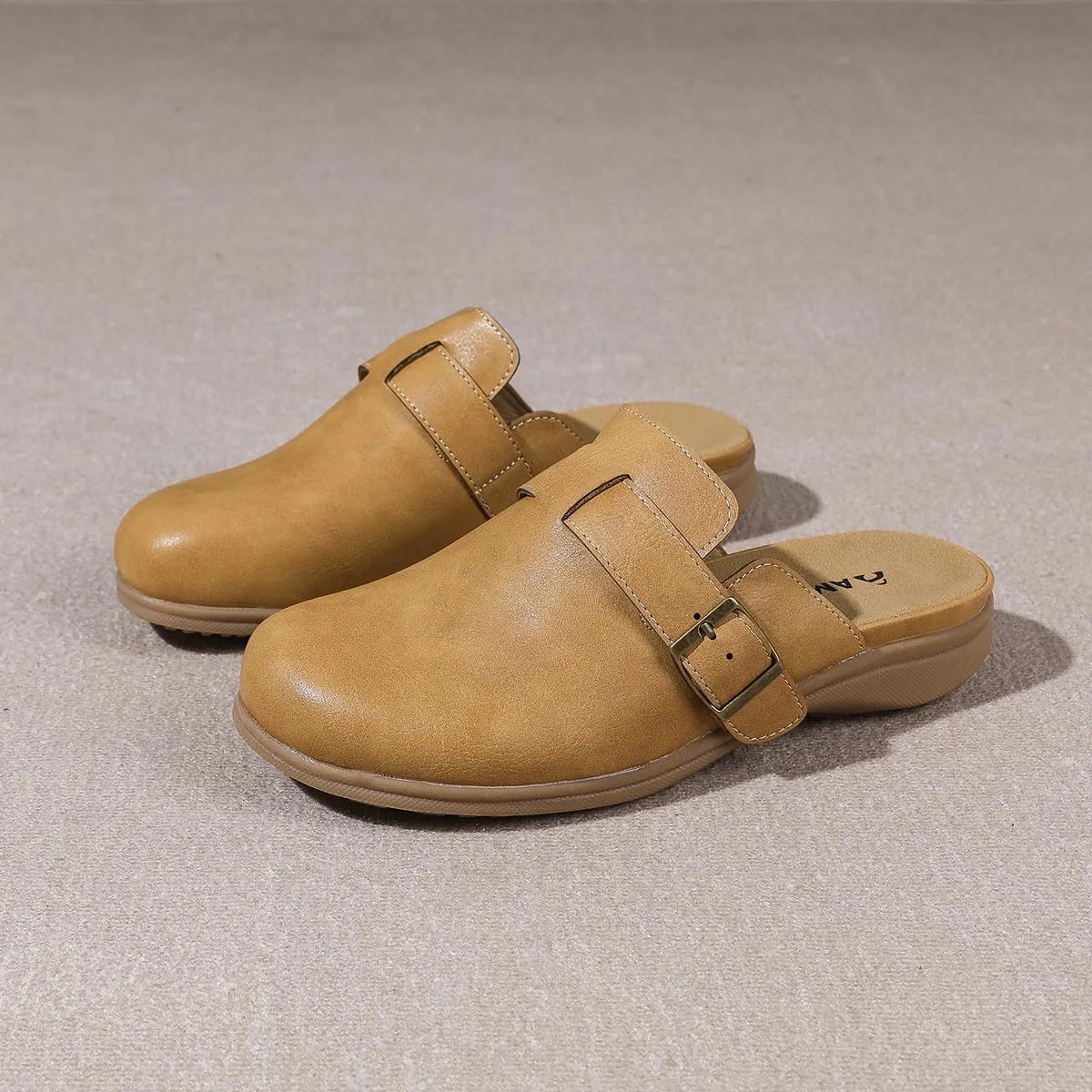 Amoji Women Clogs Slip On Sandals Lady Mule Shoes 711