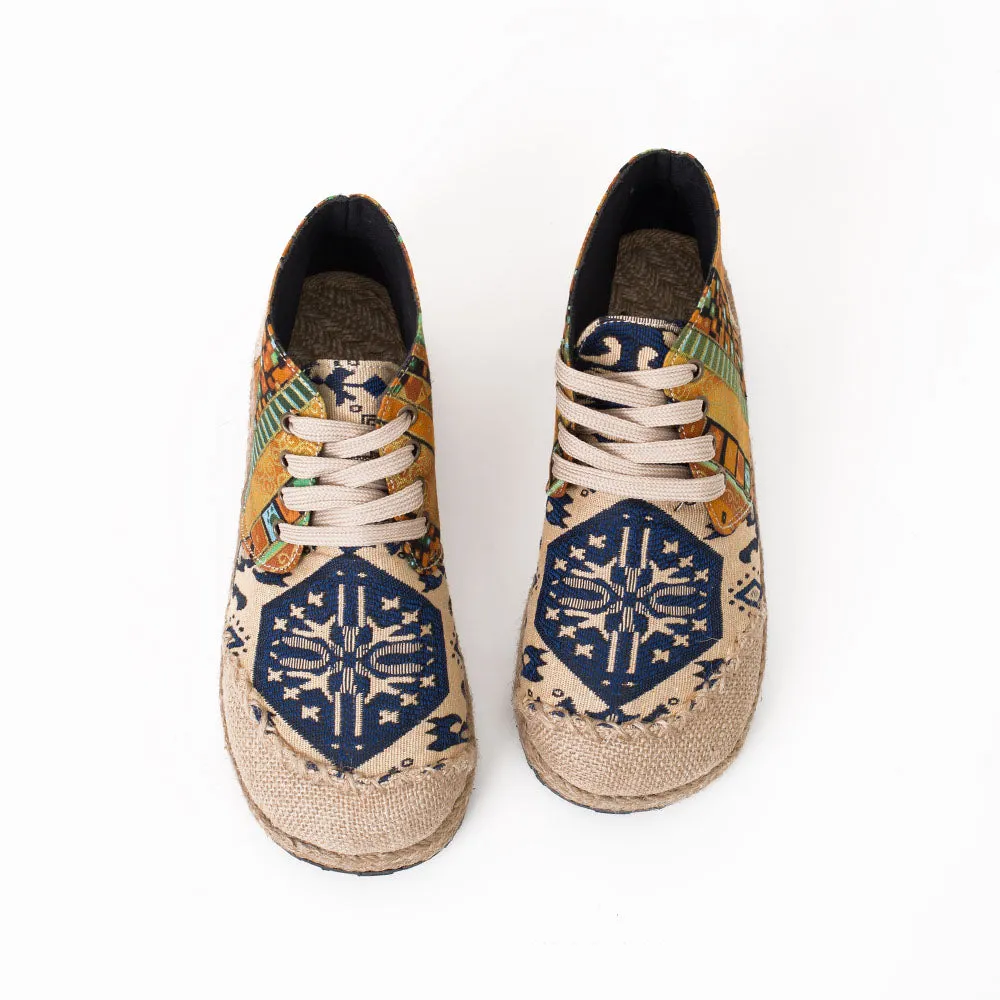 Breathable Linen Woven Loafers