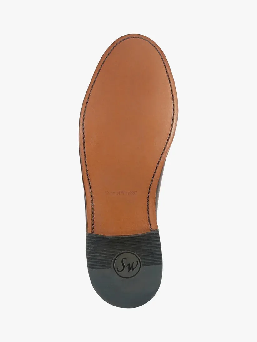 BV36 Samuel Windsor Penny Loafer Black Shoe