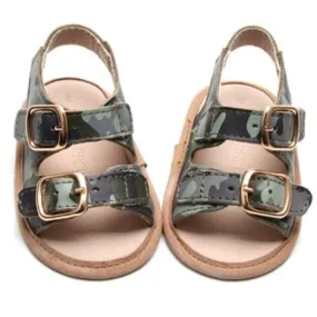 Camo- Summer Sandal - US Size 2-4 - Soft Sole