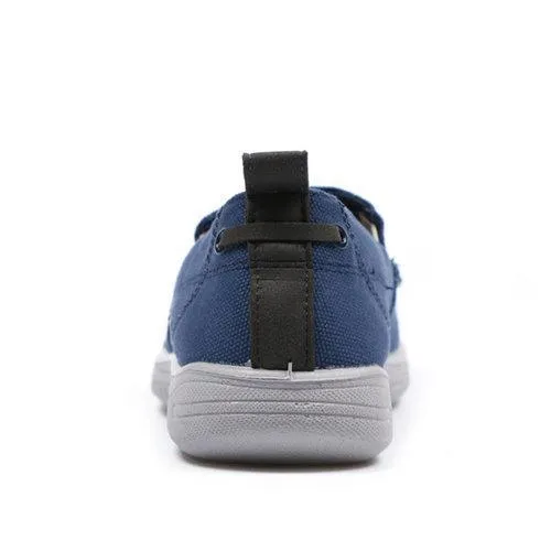 Canvas Breathable Stitching Slip On Lazy Loafers For Men