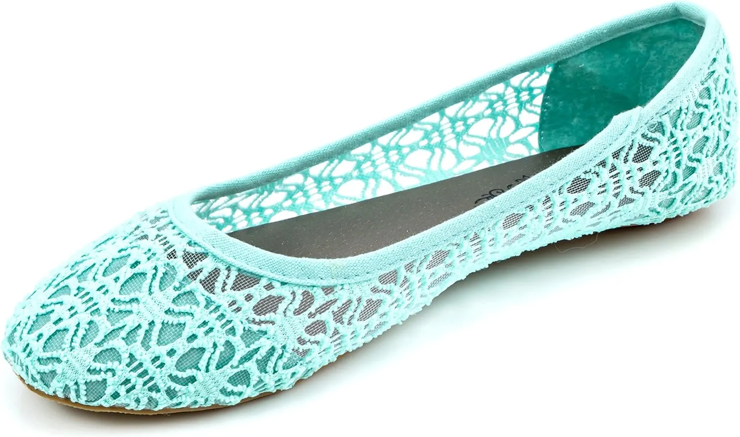 Charles Albert Women's Breathable Crochet Lace Ballet Flat