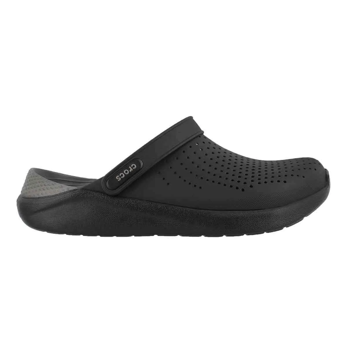 Crocs LiteRide Clog 204592-0DD - כפכף קרוקס לייט-רייד בצבע שחור/אפור