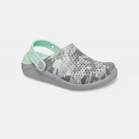 Crocs LiteRide Printed Camo Clog K 206495-0GI - כפכף בצבע אפור/ירוק