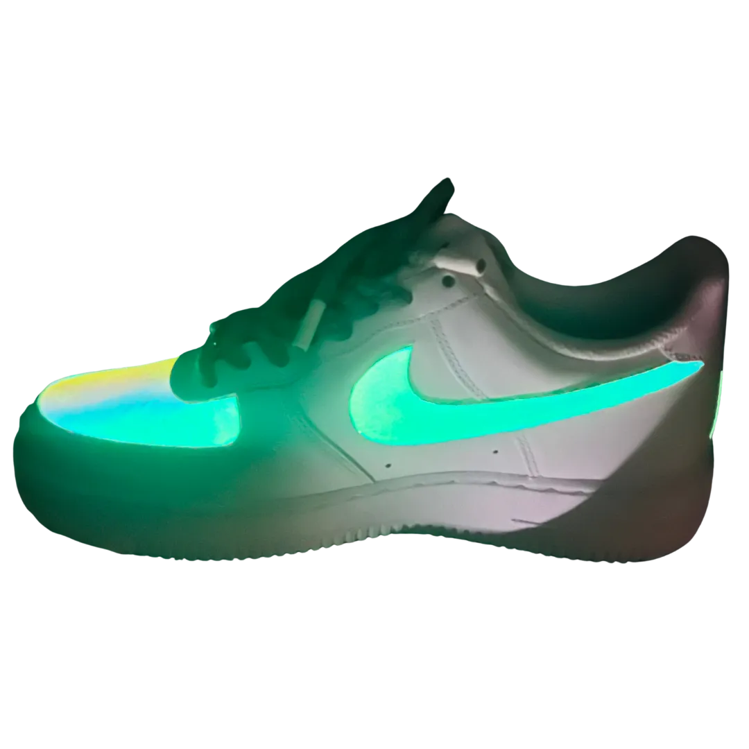 Custom Air Force 1 Holographic Glow in the Dark