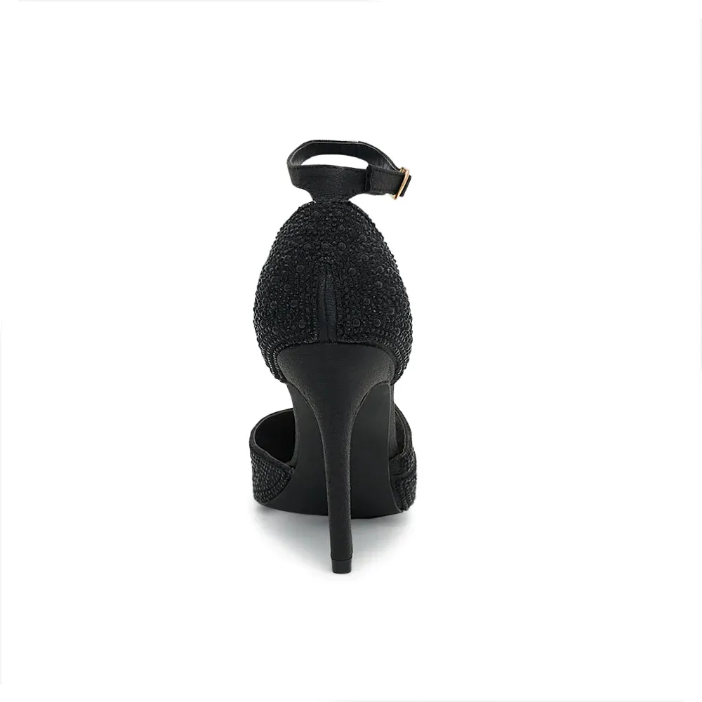 DE BLOSSOM REESE ANKLE STRAP POINTED TOE HEEL