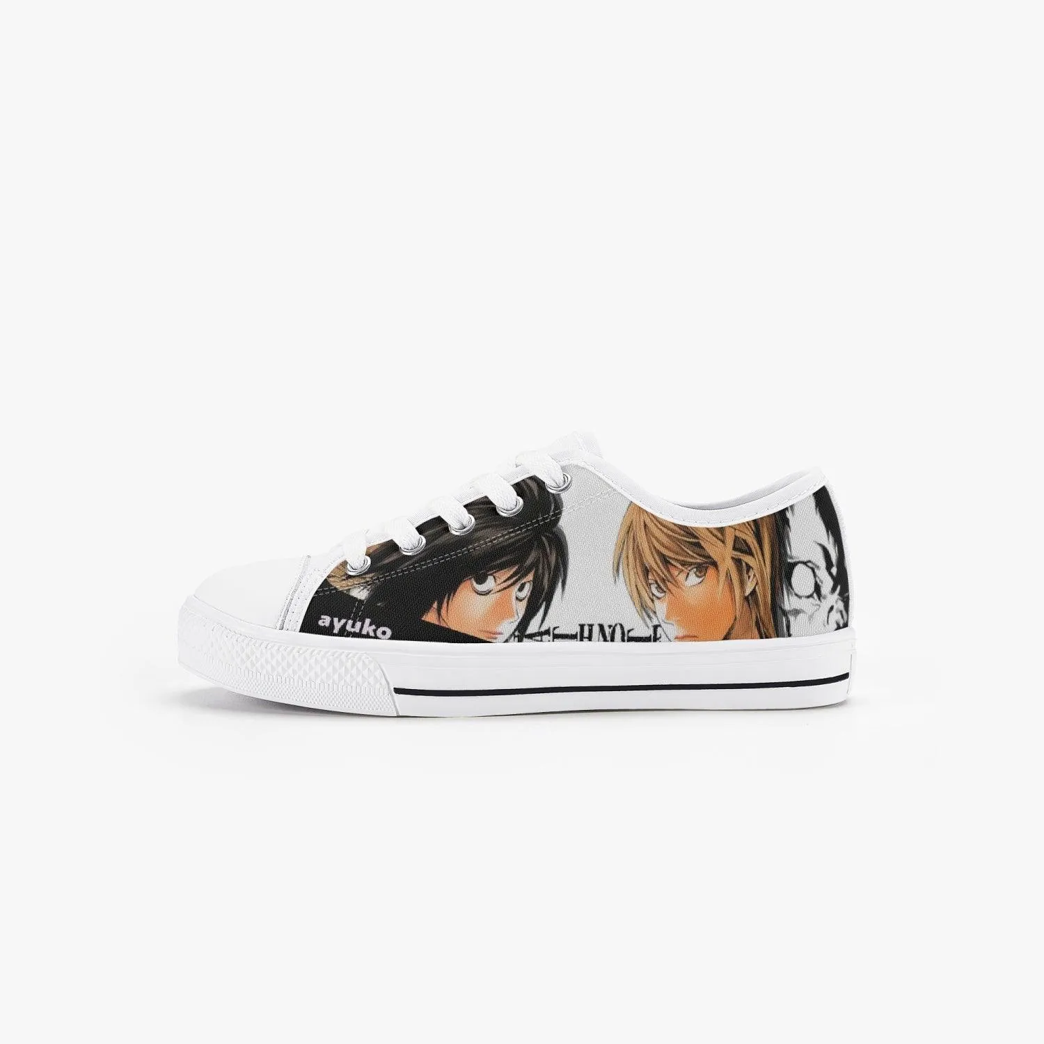 Death Note Light And L Kids A-Star Low Anime Shoes