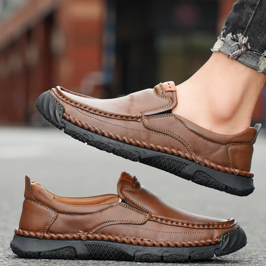 EASYANT Men Leather Loafers Shoes Fashion Slip-on Casual Driving Shoe Classic Dress Shoes Male