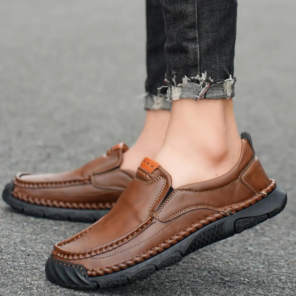 EASYANT Men Leather Loafers Shoes Fashion Slip-on Casual Driving Shoe Classic Dress Shoes Male