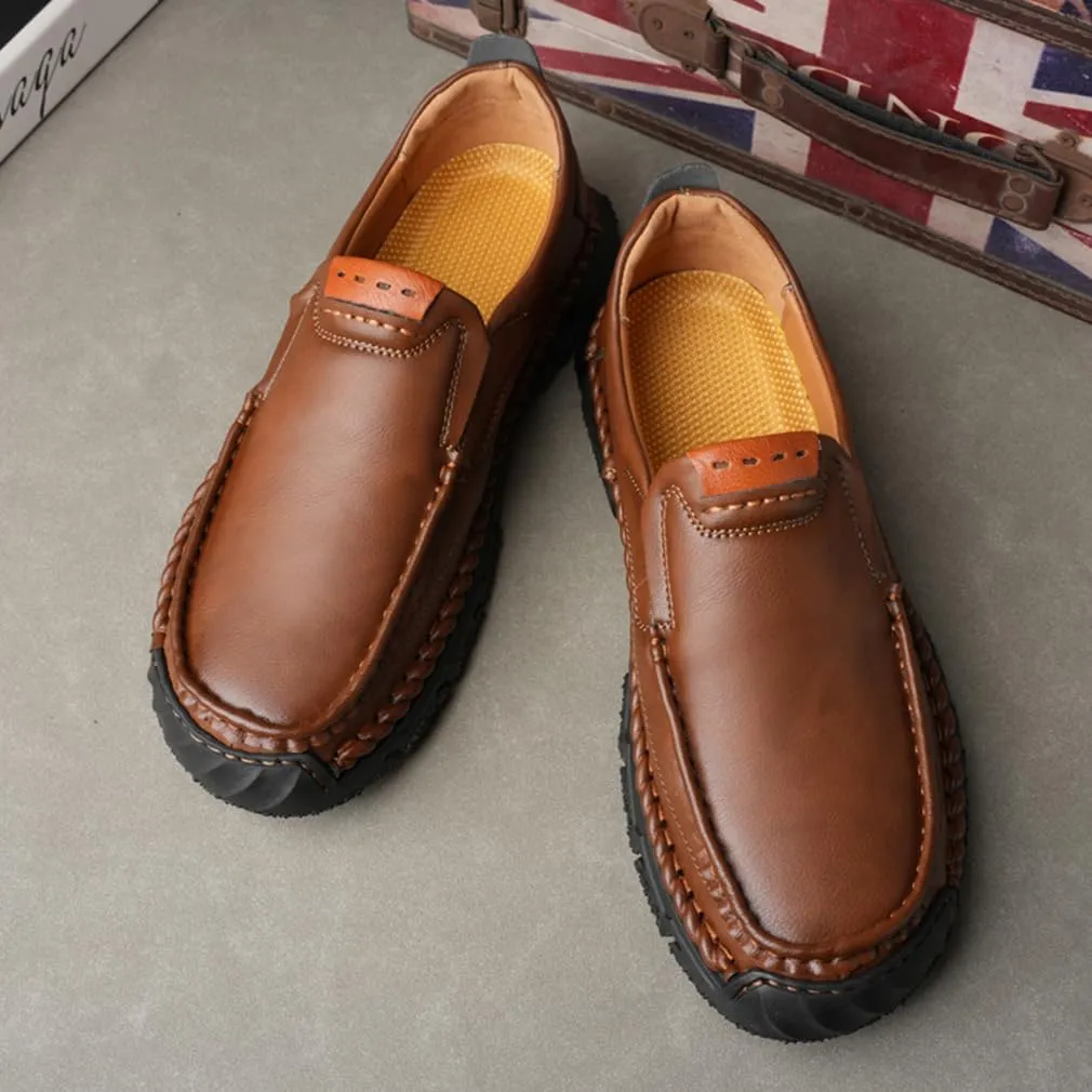 EASYANT Men Leather Loafers Shoes Fashion Slip-on Casual Driving Shoe Classic Dress Shoes Male