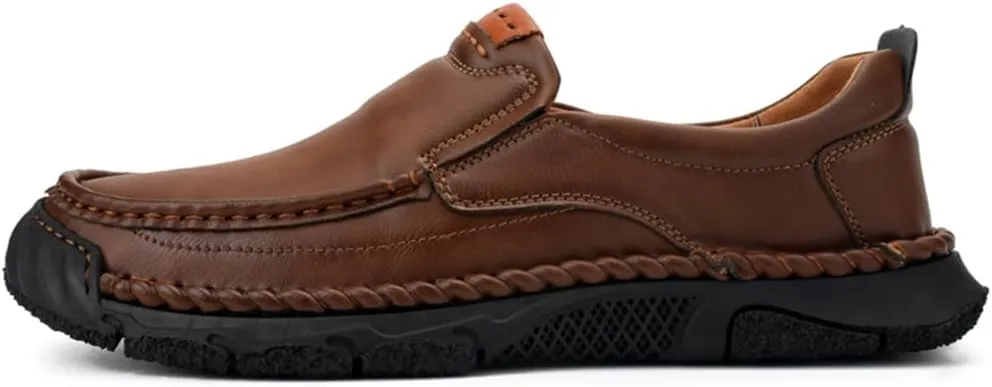 EASYANT Men Leather Loafers Shoes Fashion Slip-on Casual Driving Shoe Classic Dress Shoes Male