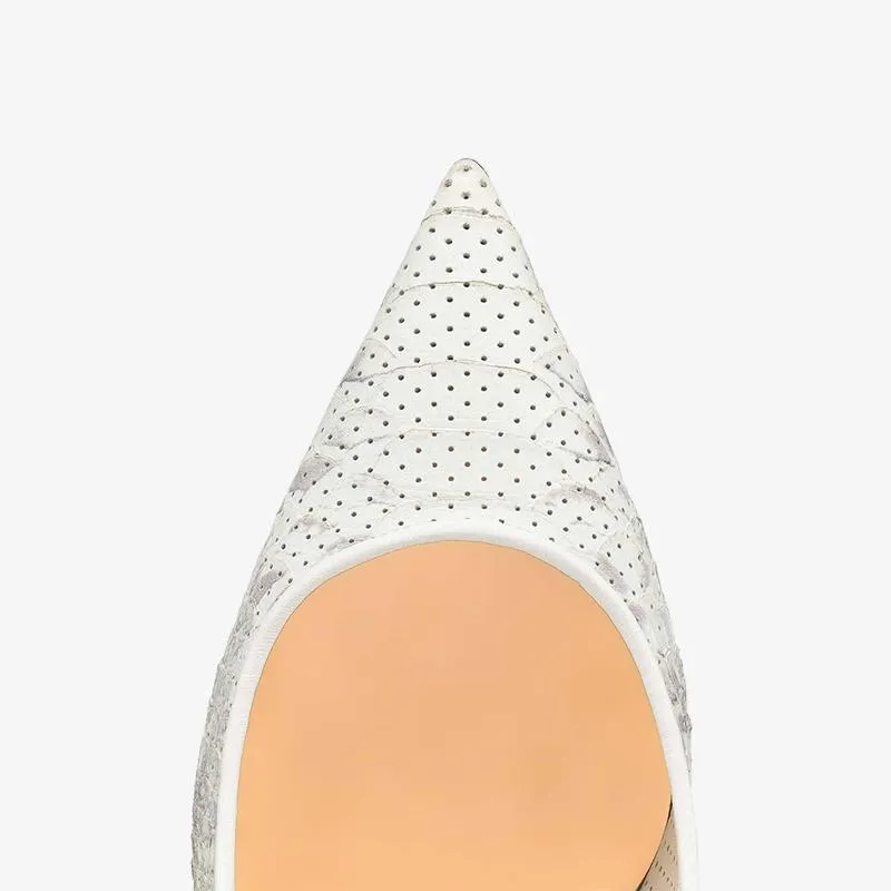 Elegant White Pumps