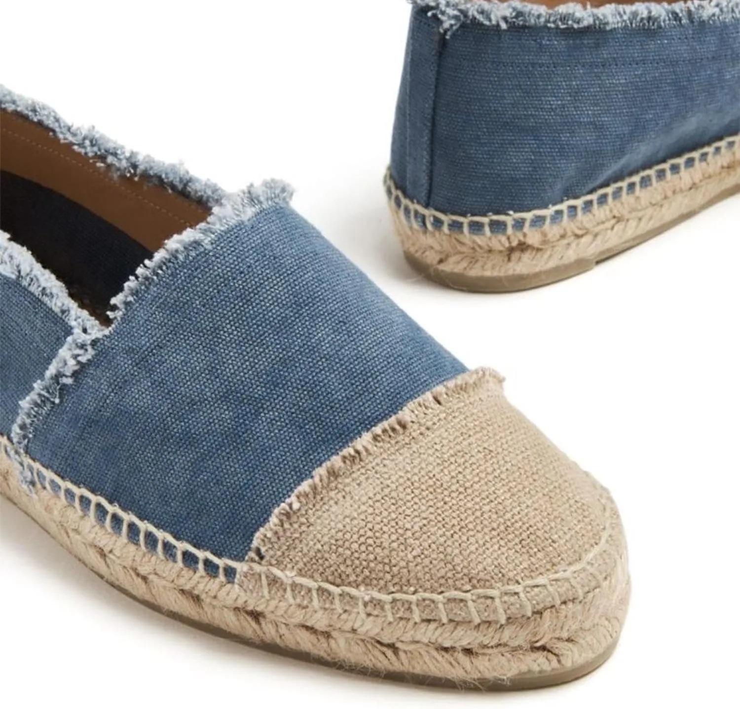 heelchic Espadrille Women's Flats Slip On Closed Toe Simple Cap-Toe Platform Loafers Classic Comfortable and Breathable Lightweight Material Shoes