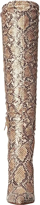 Jessica Simpson Abrine Natural Side Zipper Pointed Toe Stilleto Heel Tall Boots