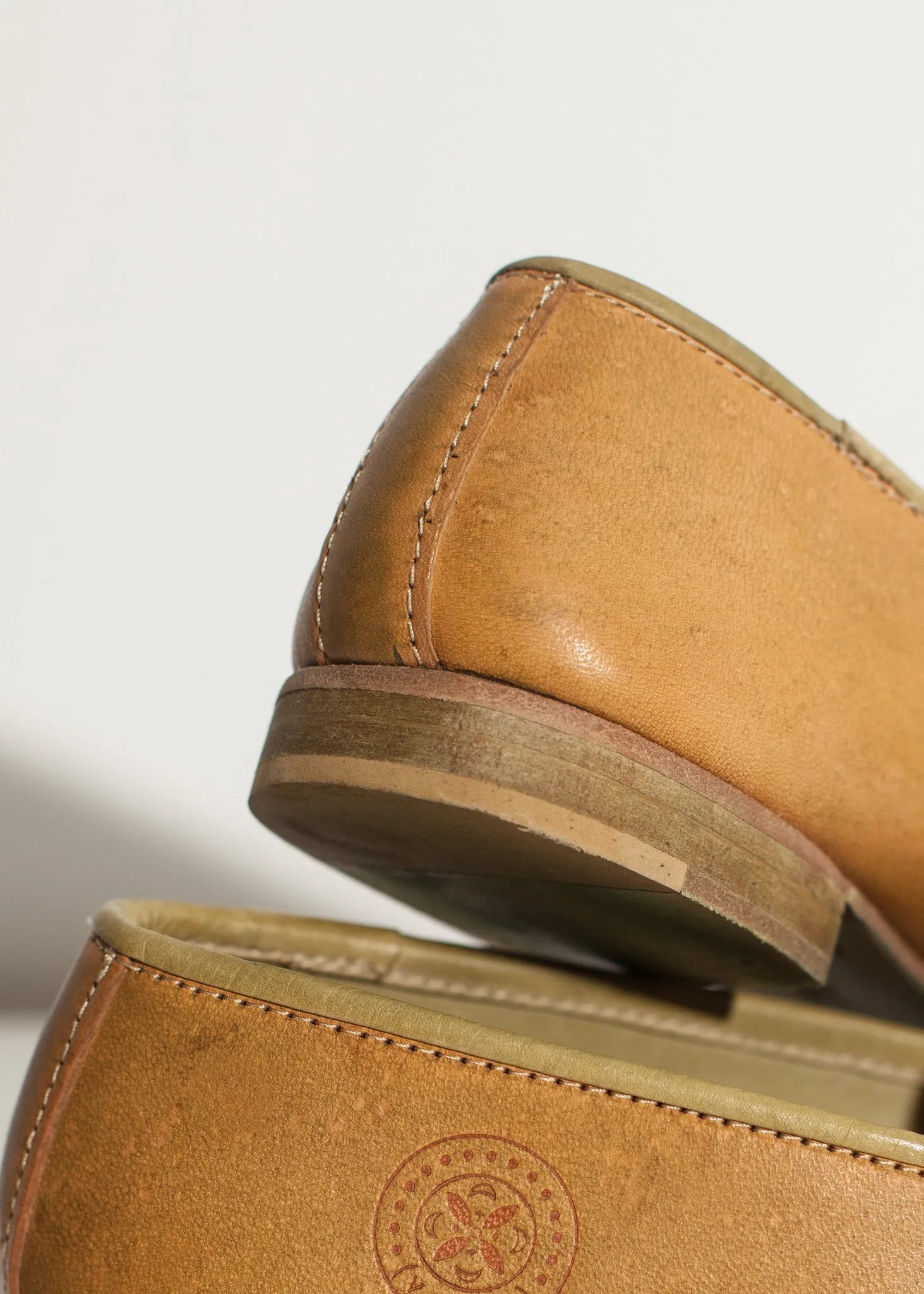Leather Loafer in Lime - Fashionable Choice
