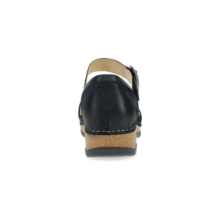 Mae Timeless Suede Mary Jane in Burnished Black