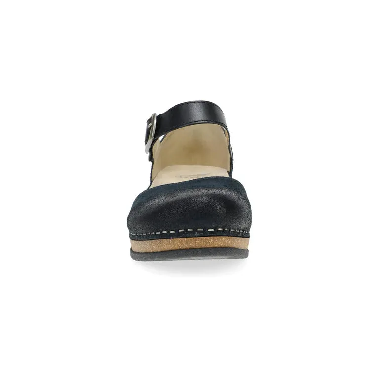 Mae Timeless Suede Mary Jane in Burnished Black