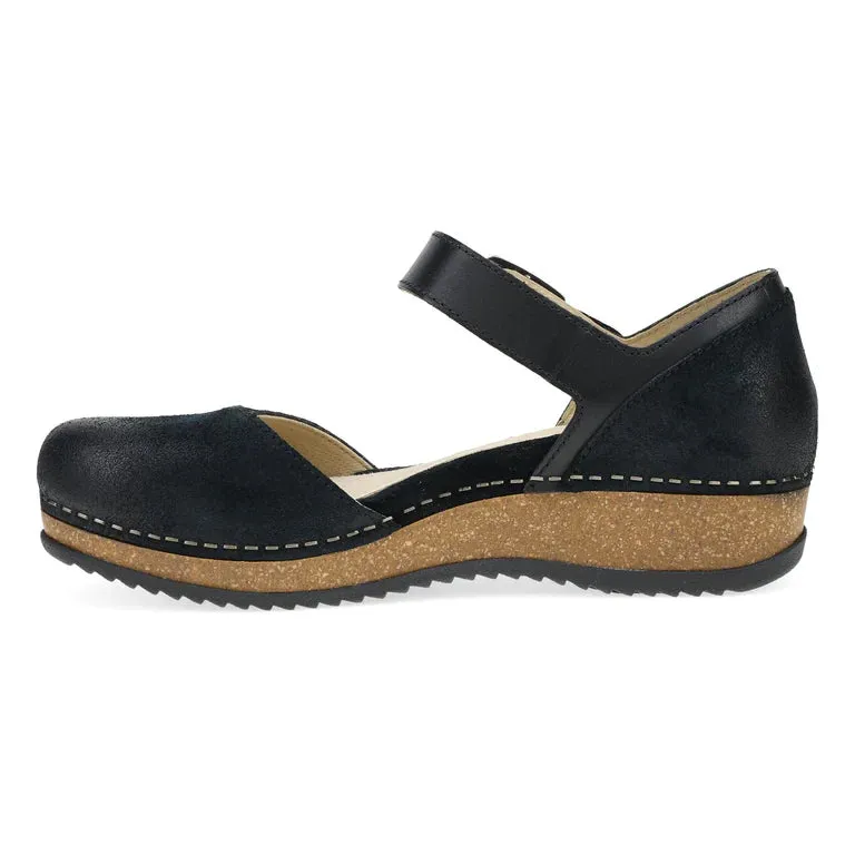 Mae Timeless Suede Mary Jane in Burnished Black
