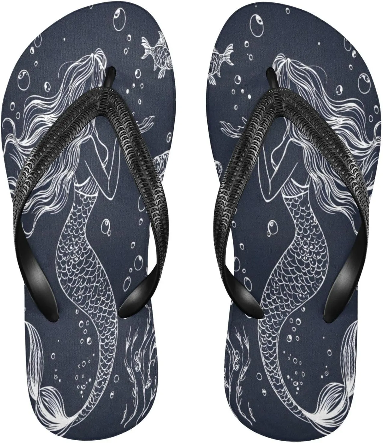 MNSRUU Flip Flops for Women Men Butterfly Flowers Flip Flops Womens Slides Men Sandals Shower Slippers Summer Non-Slip Flipflops for Swim Beach Bathroom, XS