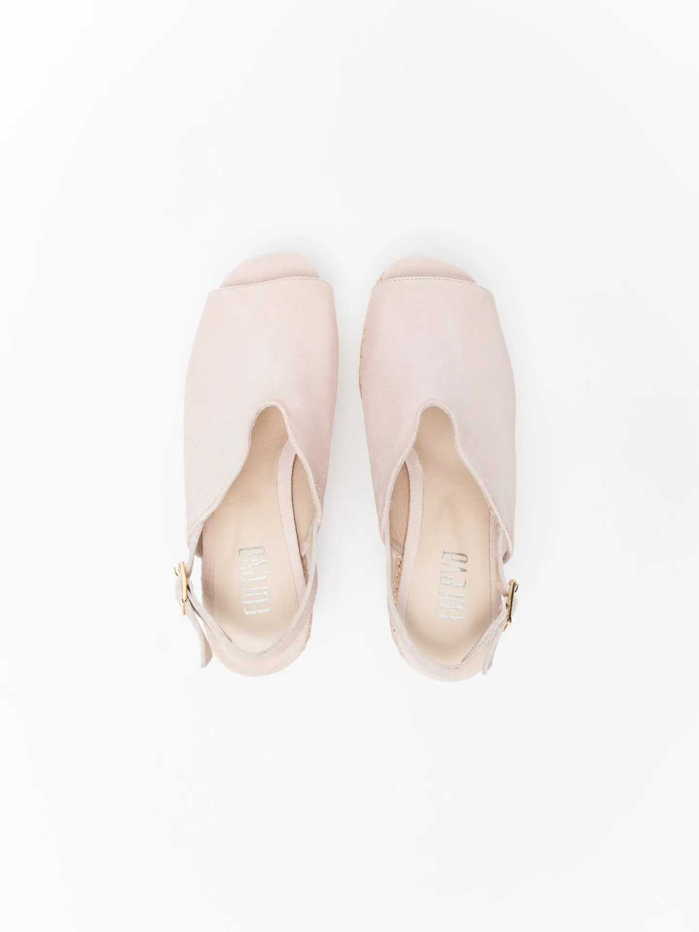 Pink Wedge Mules