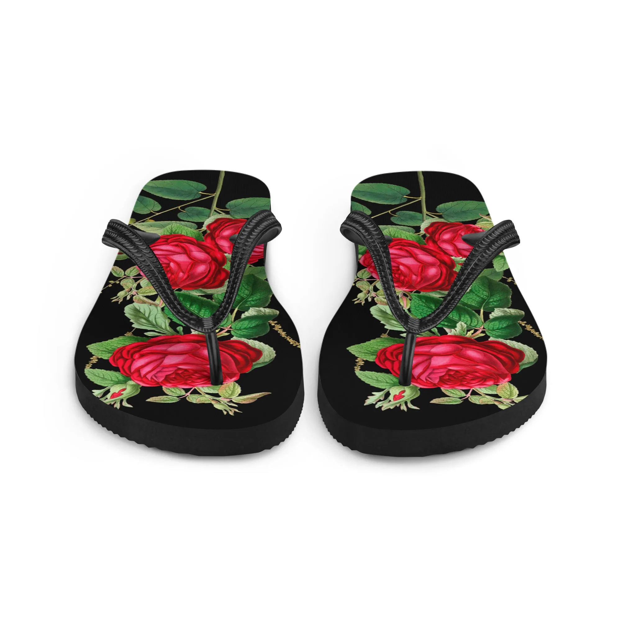 Red Roses Flip-Flops