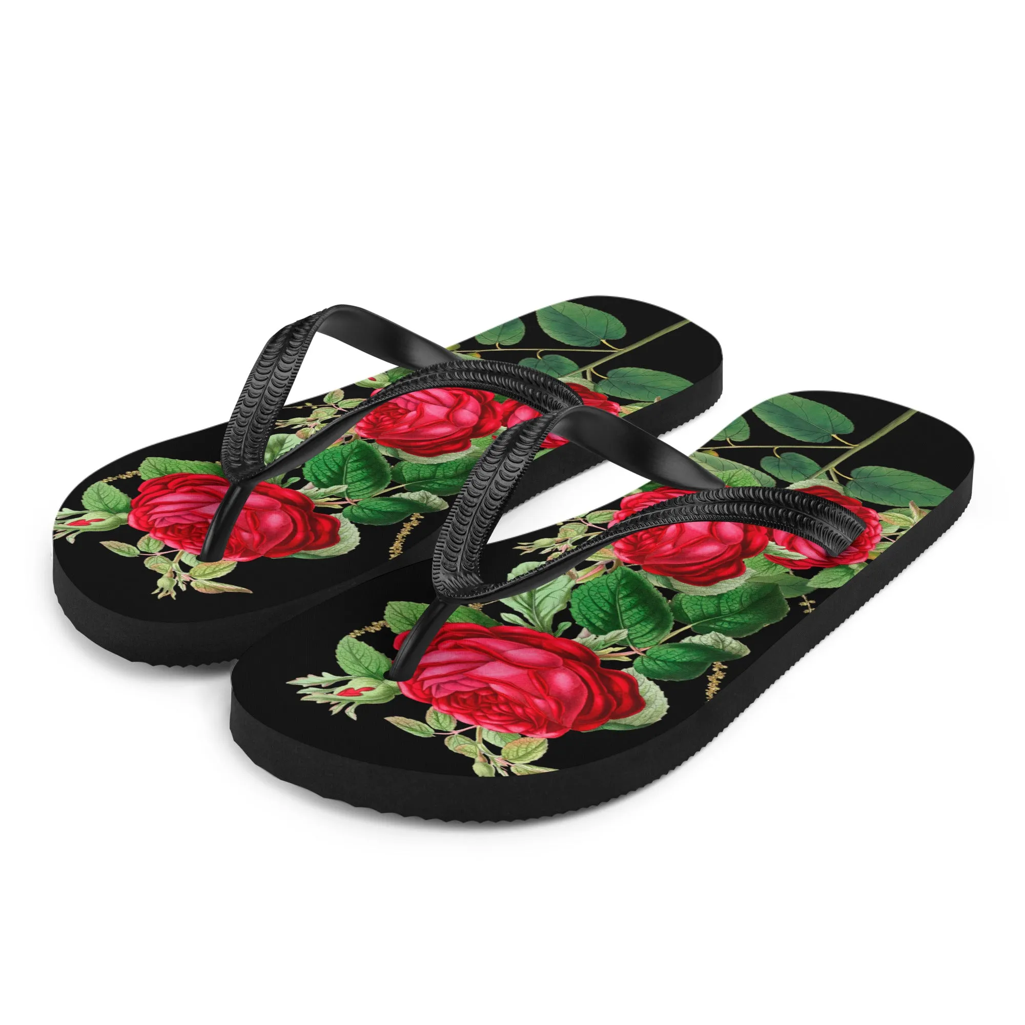 Red Roses Flip-Flops
