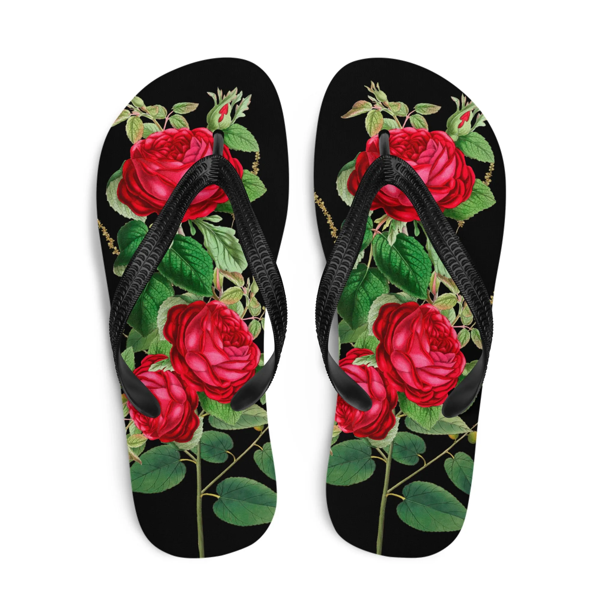 Red Roses Flip-Flops