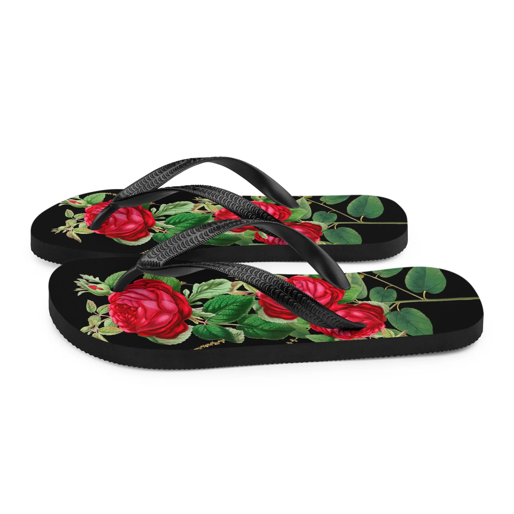 Red Roses Flip-Flops