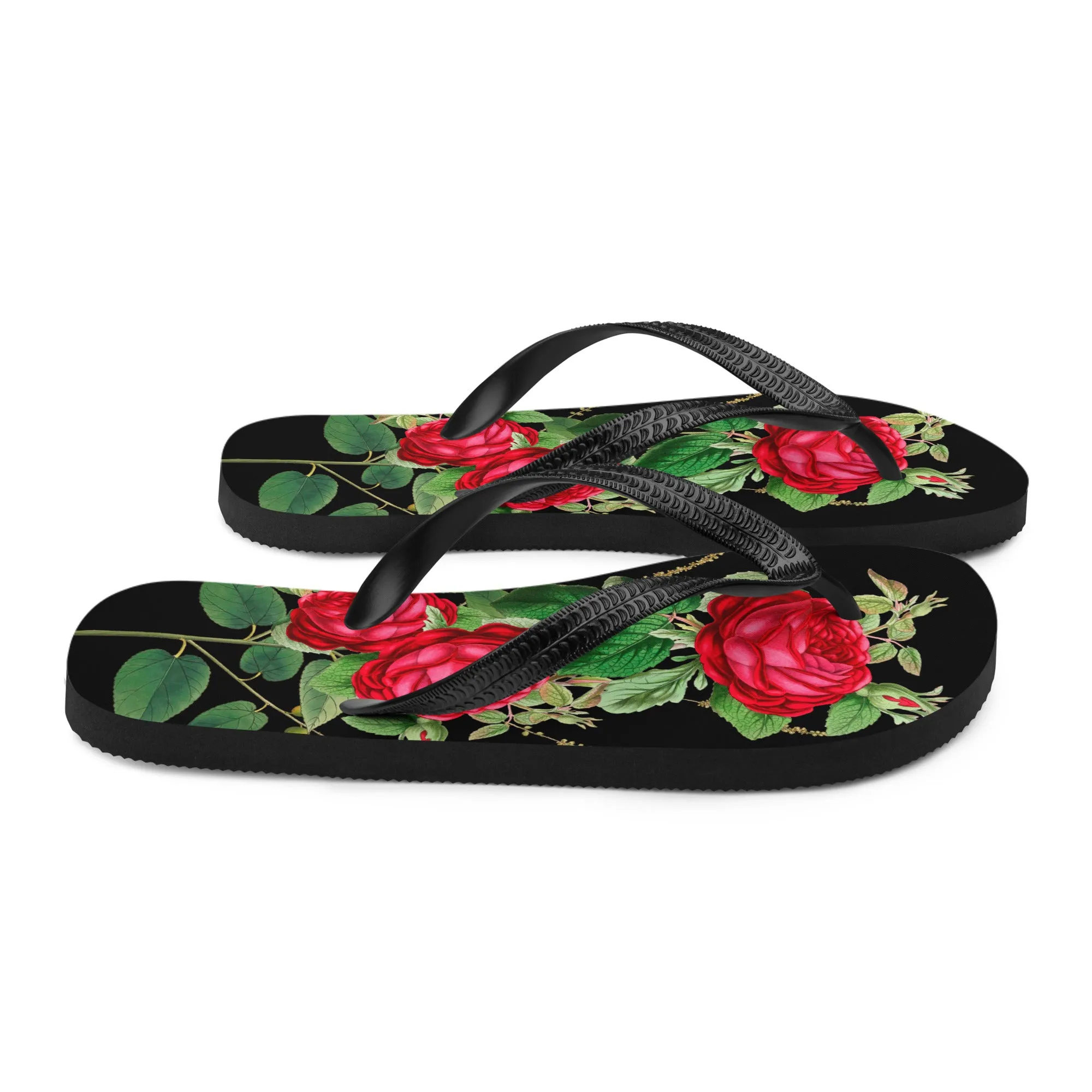 Red Roses Flip-Flops