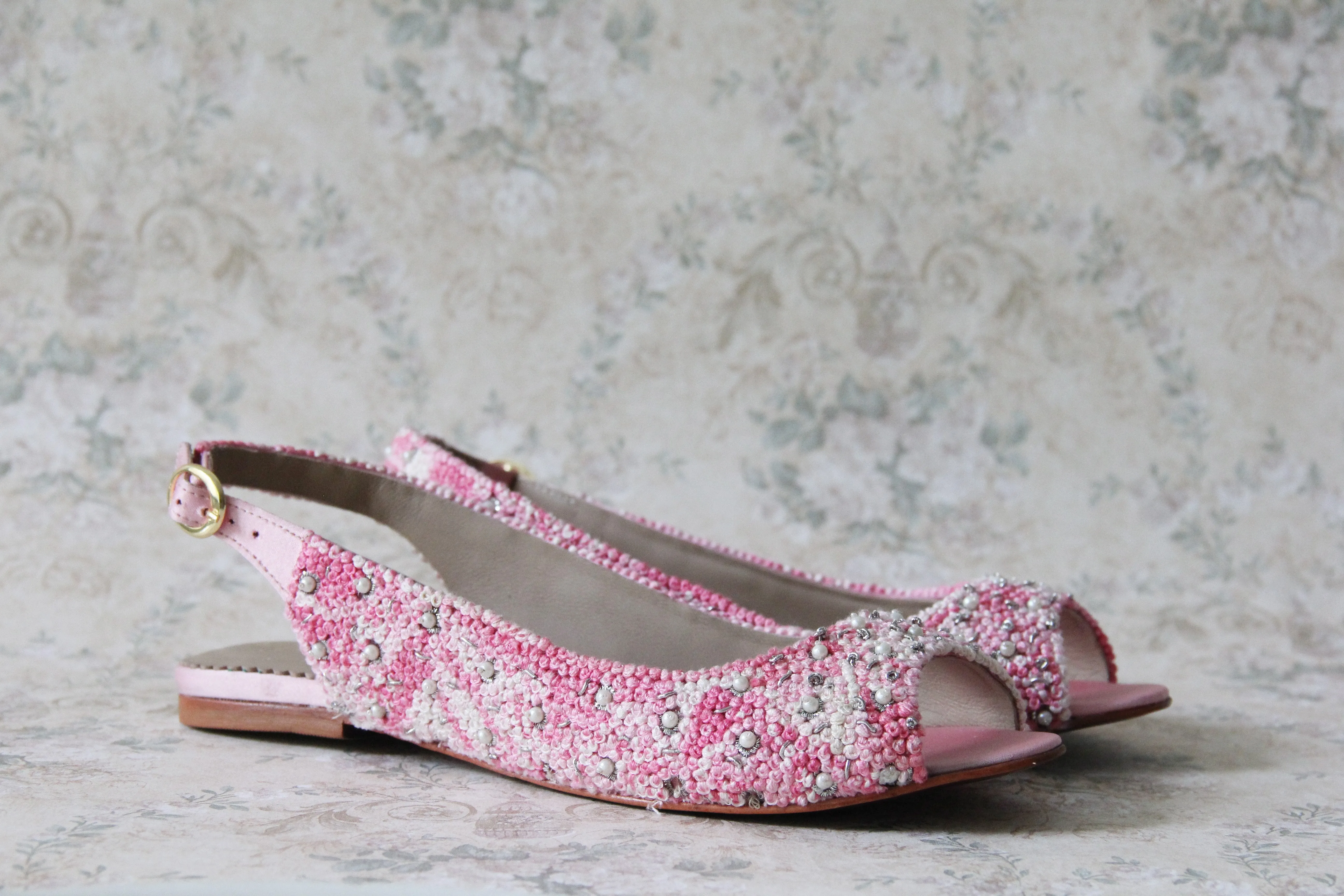 soft pink sharmila sandals- 5mm flat