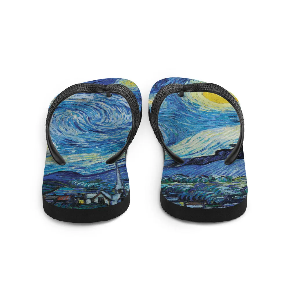Starry Night Flip-Flops
