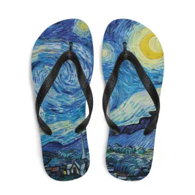 Starry Night Flip-Flops