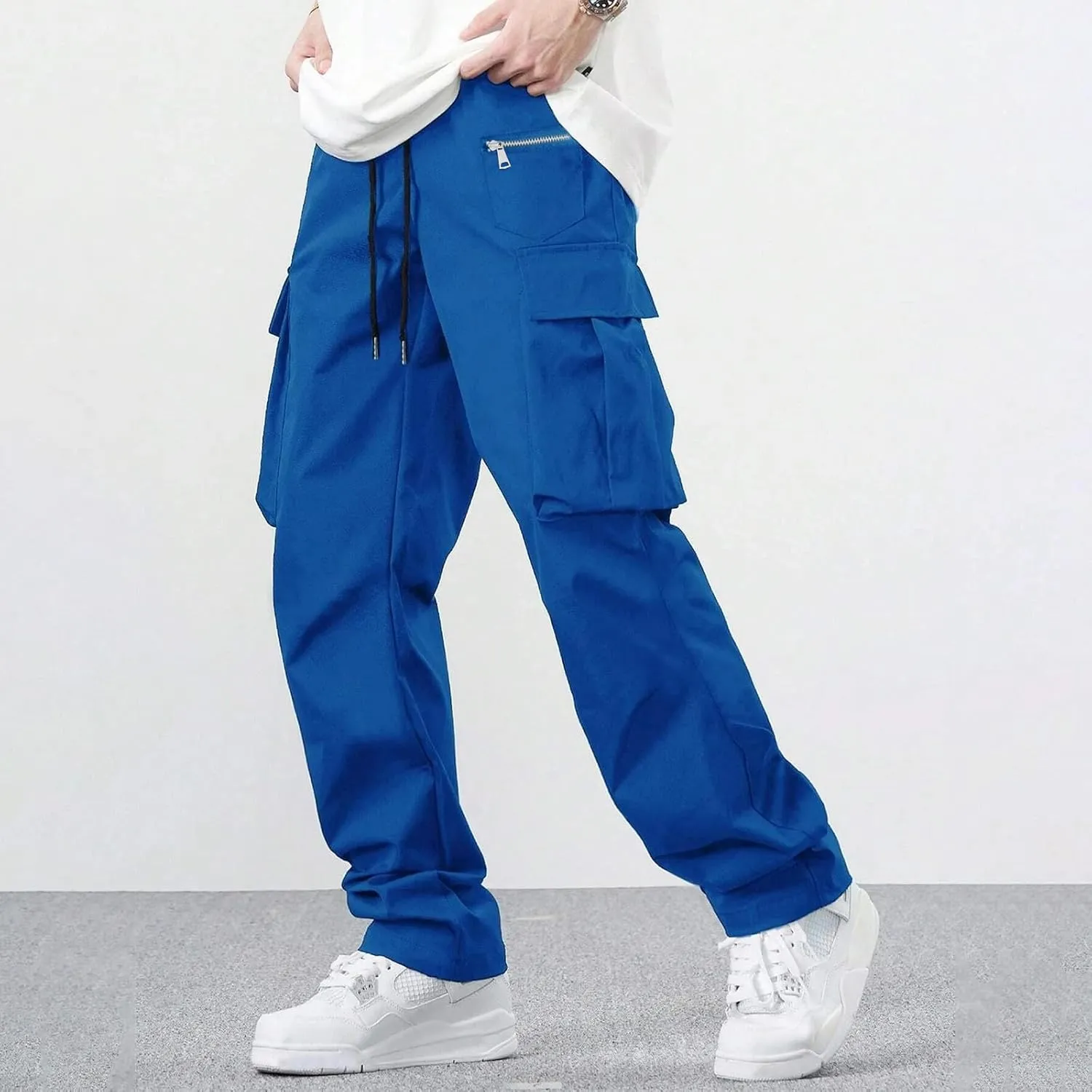 Tactical Pants for Men Flex Camo Relaxed Fit Fishing Work Pants Ripstop Lightweight Climbing Resistant Cargo Pants