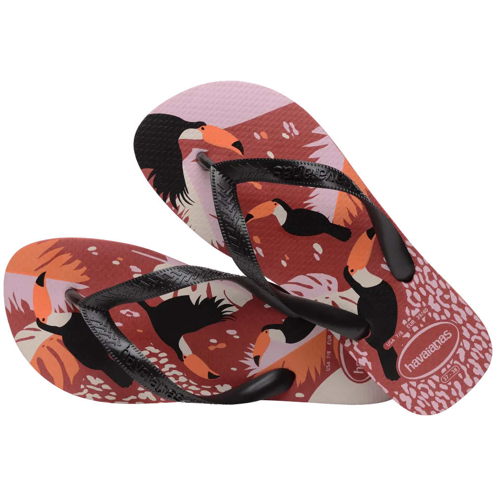 Top Tropical Vibes Flip Flops