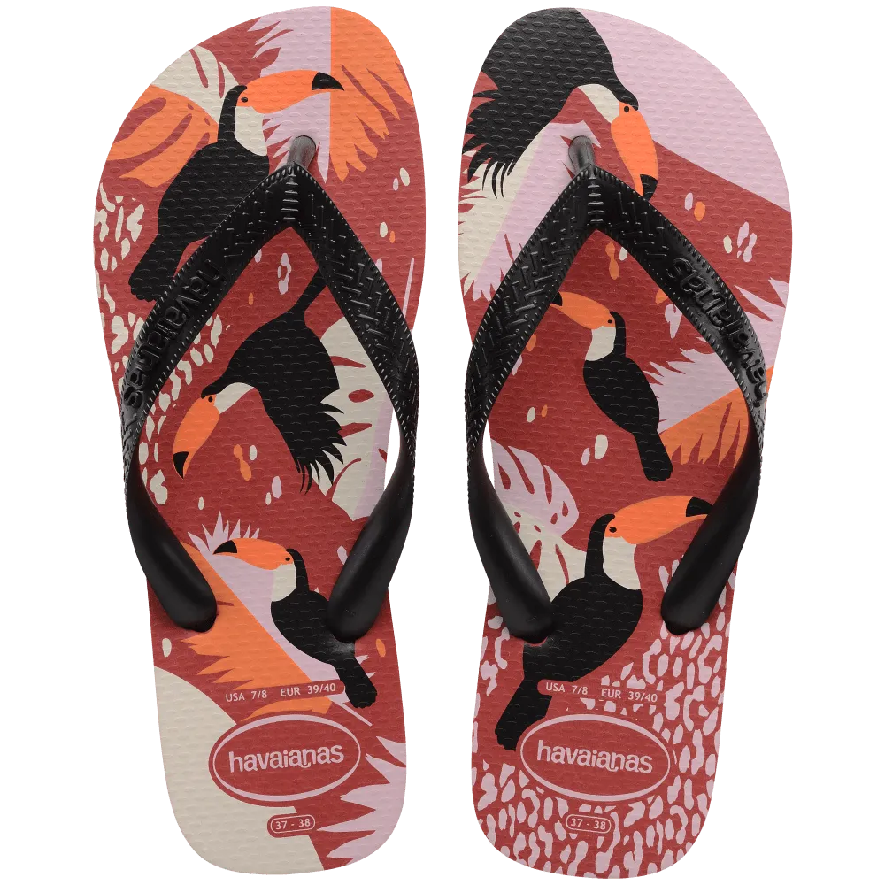 Top Tropical Vibes Flip Flops
