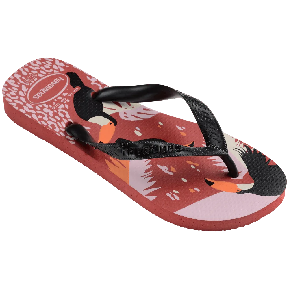 Top Tropical Vibes Flip Flops
