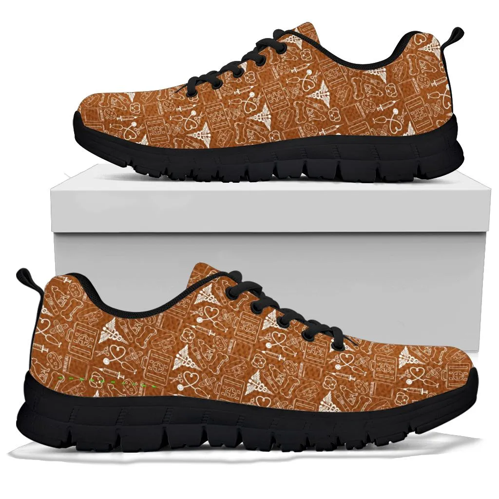 Veterinary Technician Brown Women's Sneakers