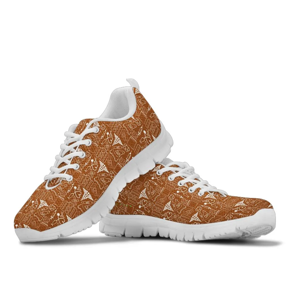 Veterinary Technician Brown Women's Sneakers