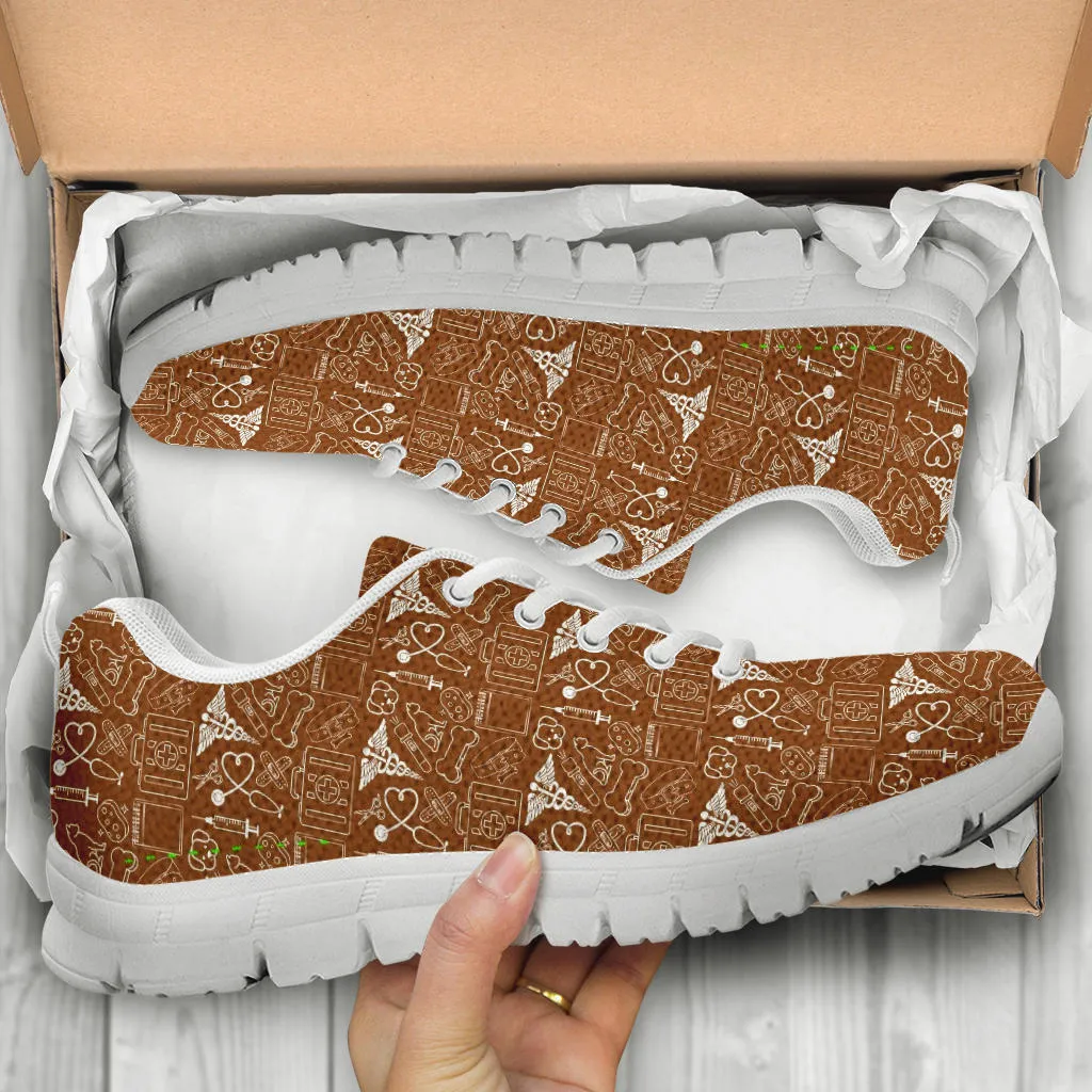 Veterinary Technician Brown Women's Sneakers