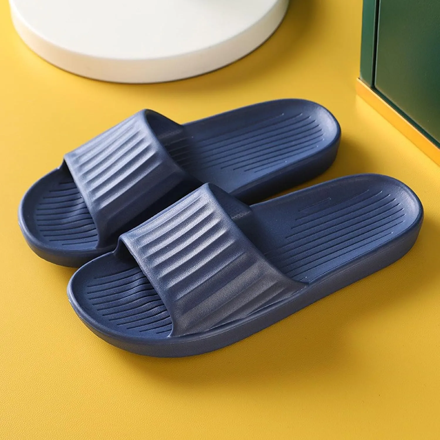 Women's Fashion Slippers Shower Shoes for College Dorm Room Slim Sandals Women's Soft Flat Soled Sandal