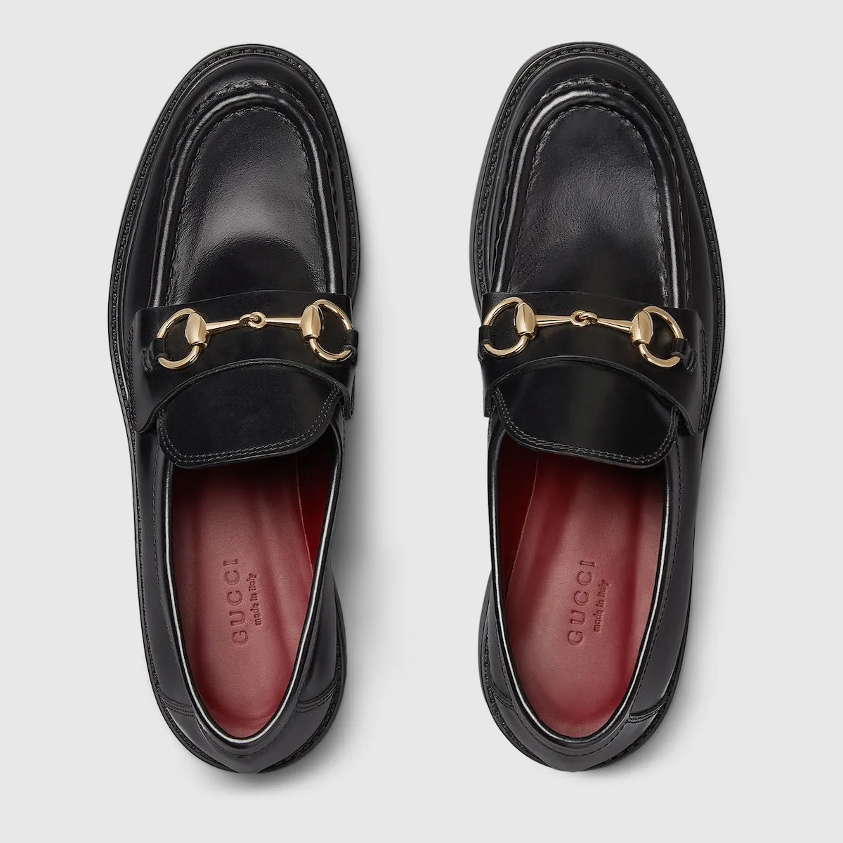 Women's loafer with Horsebit with lug sole