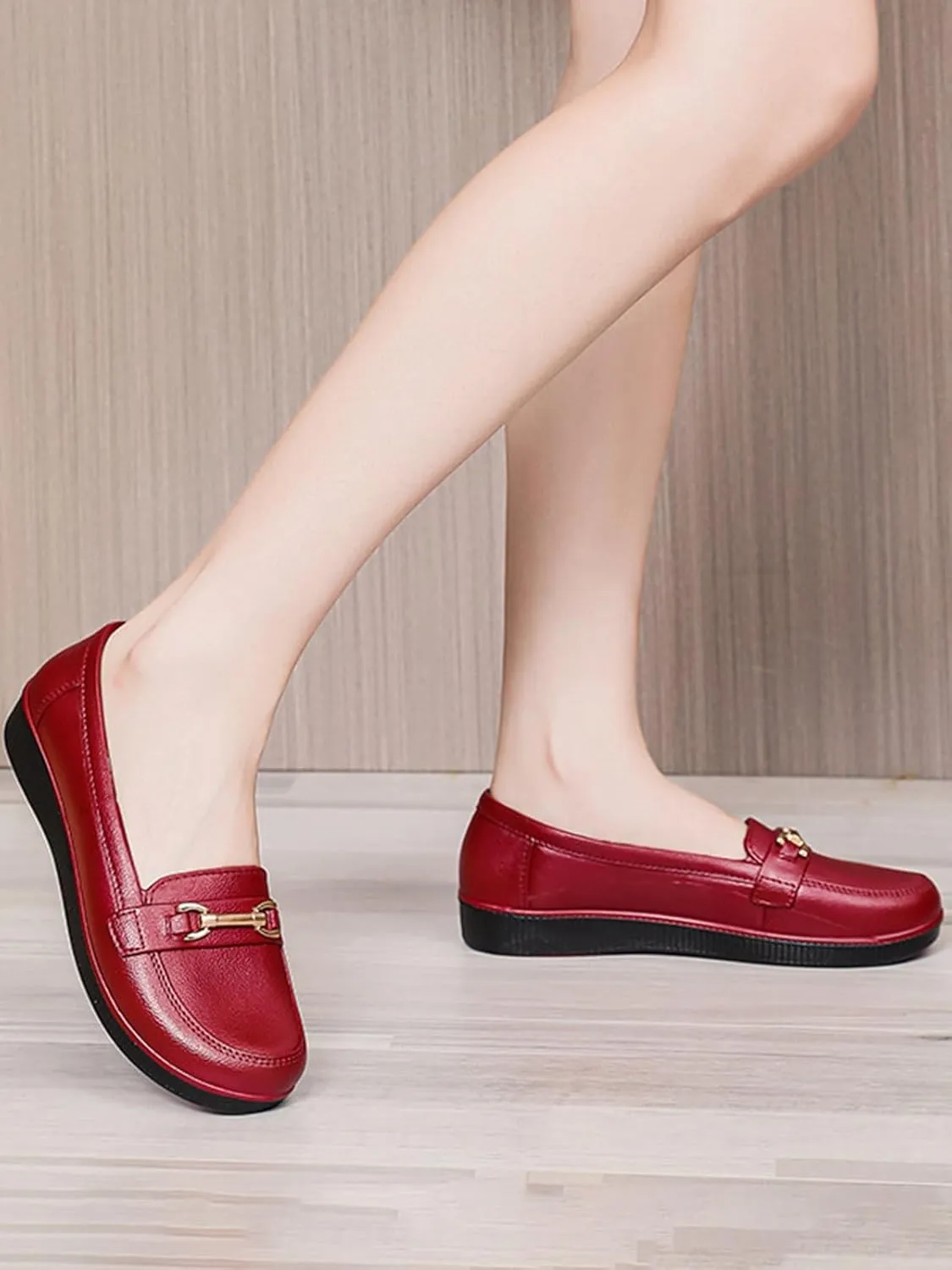 Women's Loafers, Slip-on, Non-Slip, Comfortable Shoes for Driving, Walking and Working, Lightweight Breathable Shoes
