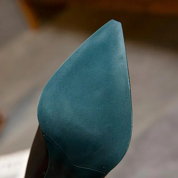 Women's stiletto high heeled back zipper boots pointed toe